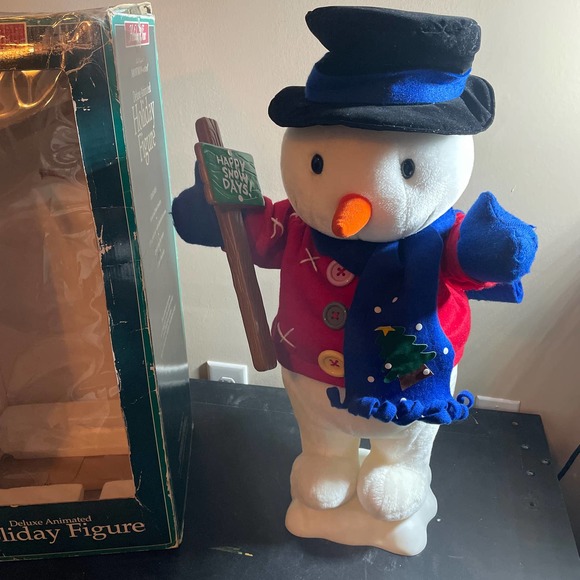 Vintage Holiday Time Animated Christmas Snowman TESTED/WORKING - Picture 4 of 7